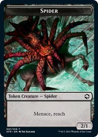 Spider // Emblem - Lolth, Spider Queen Double-Sided Token - Adventures in the Forgotten Realms - T - 7 // 17