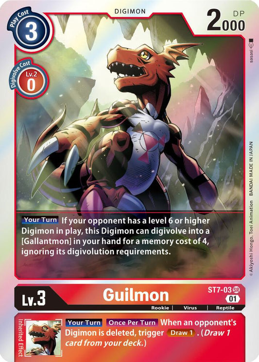 Guilmon - Starter Deck 07: Gallantmon - Super Rare - ST7-03 SR