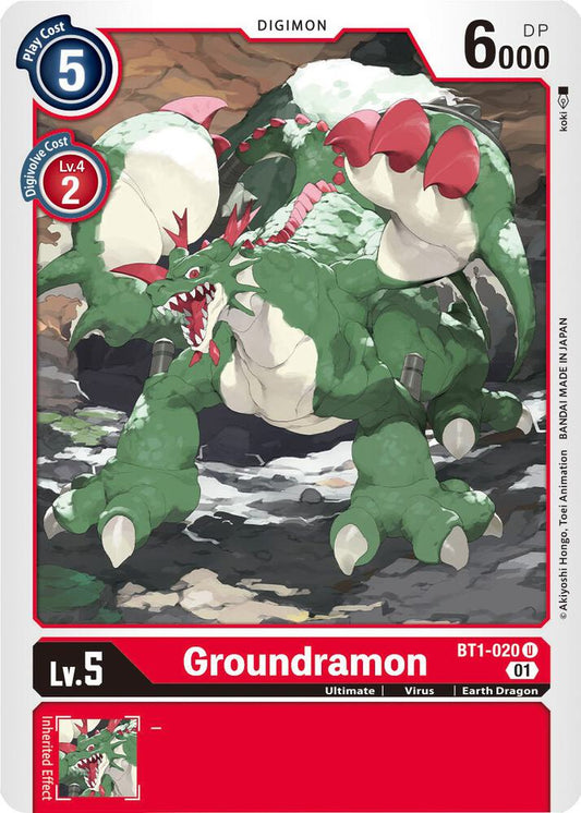 Groundramon - BT1-020 (Alternate Art) - Starter Deck 07: Gallantmon - Uncommon - BT1-020 U