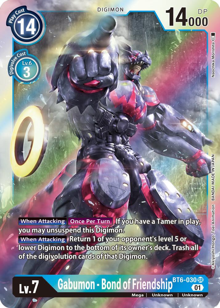 Gabumon - Bond of Friendship - Double Diamond - Super Rare - BT6-030 SR