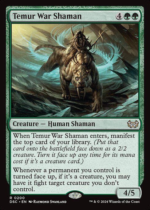 Temur War Shaman - Commander: Duskmourn: House of Horror - R - 200