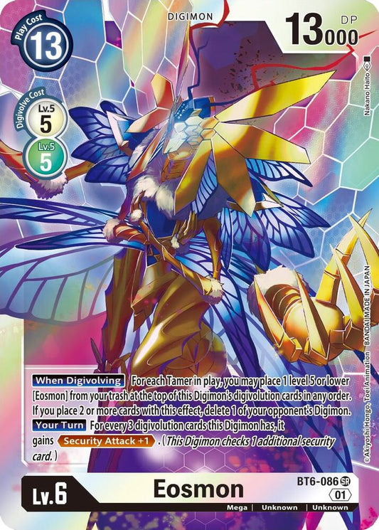Eosmon - BT6-086 - Double Diamond - Super Rare - BT6-086 SR