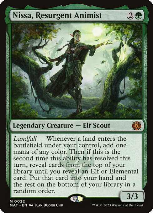 Nissa, Resurgent Animist - Promo Pack: Murders at Karlov Manor - M - 22