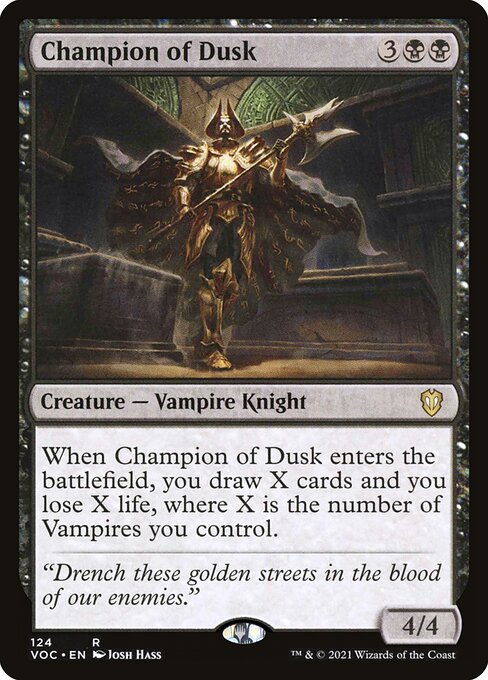 Champion of Dusk - Commander: Innistrad: Crimson Vow - R - 124