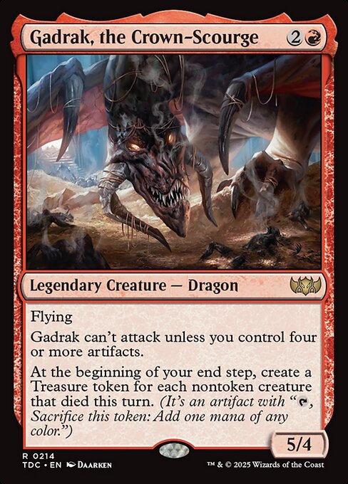 Gadrak, the Crown-Scourge - Commander: Tarkir: Dragonstorm - R - 214