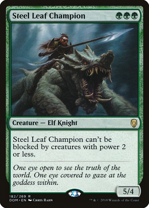 Steel Leaf Champion - Dominaria - R - 182