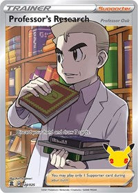 Professor's Research (Full Art) - Celebrations - Ultra Rare - 024/025