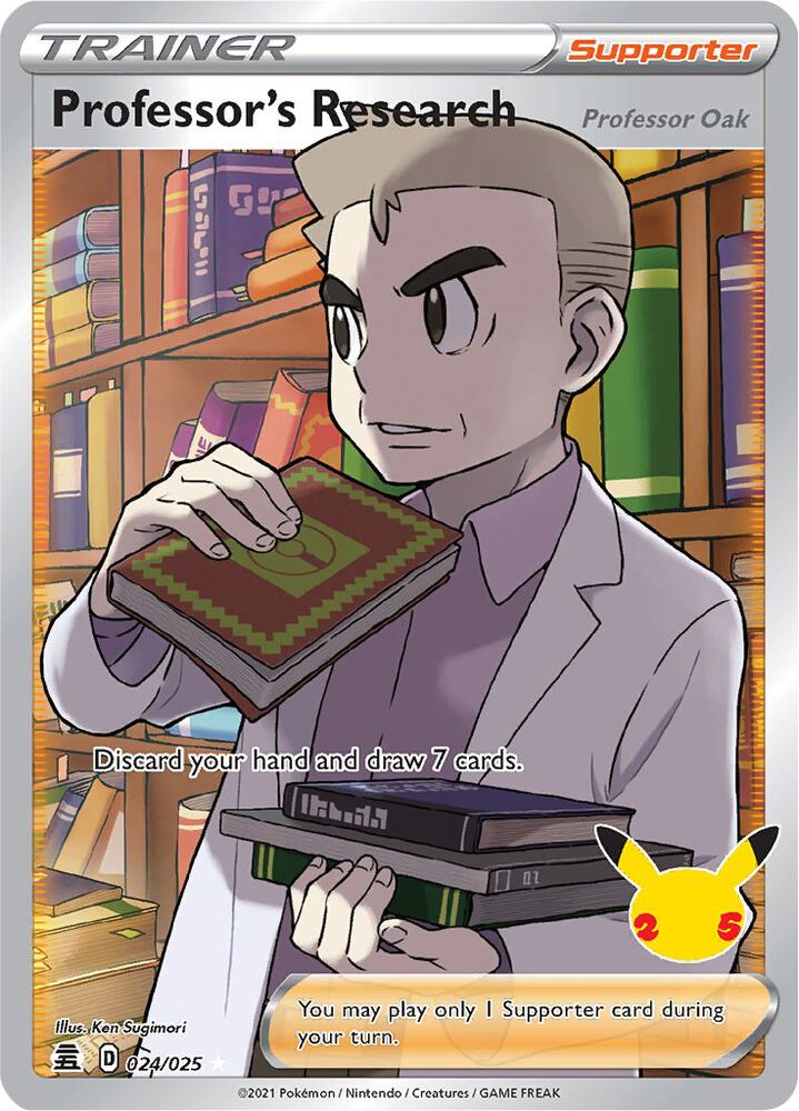 Professor's Research (Full Art) - Celebrations - Ultra Rare - 024/025