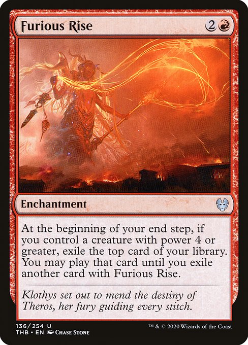 Furious Rise - Theros Beyond Death - U - 136