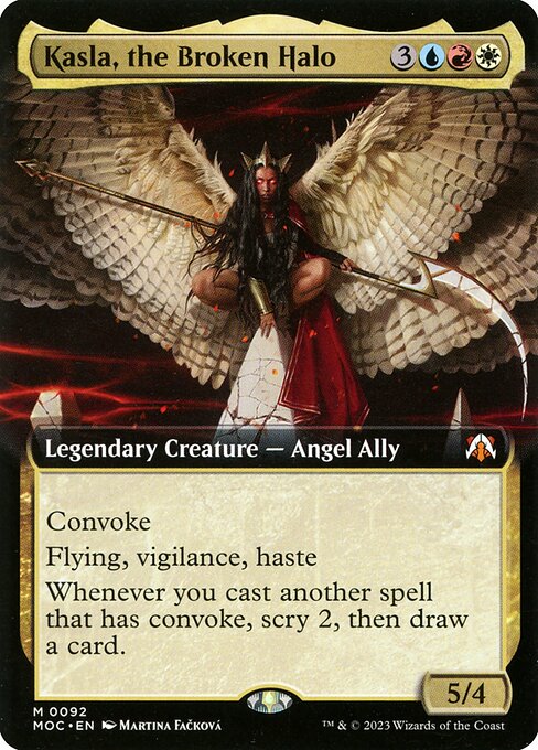 Kasla, the Broken Halo (Extended Art) - Commander: March of the Machine - M - 92