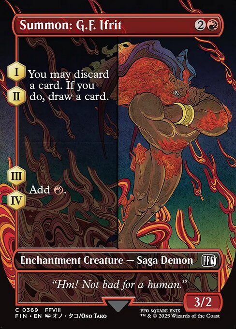 Summon: G.F. Ifrit (Borderless) - FINAL FANTASY - C - 369