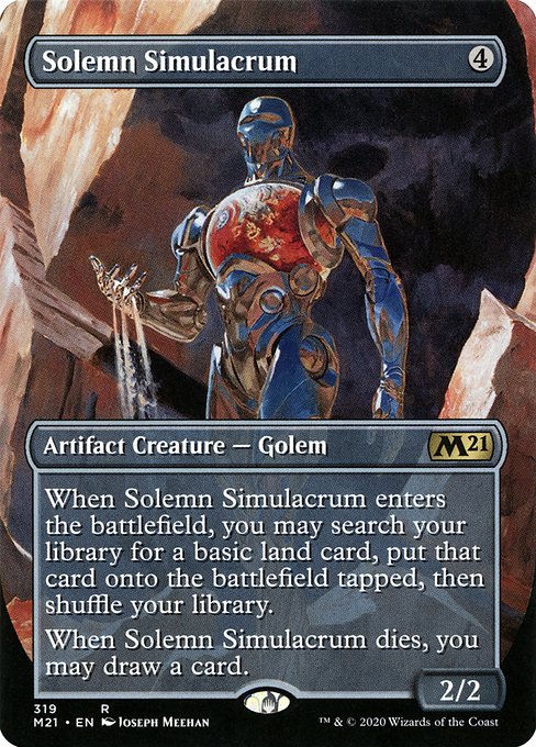 Solemn Simulacrum (Alternate Art) - Core Set 2021 - R - 319