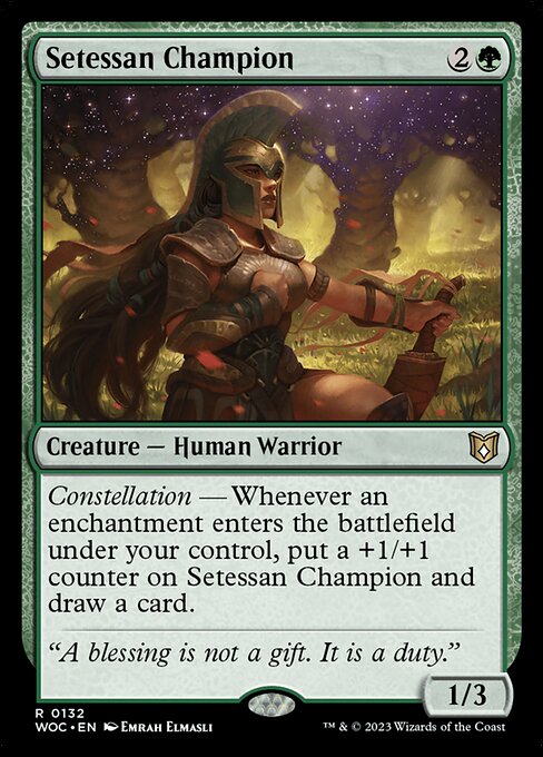 Setessan Champion - Commander: Wilds of Eldraine - R - 132