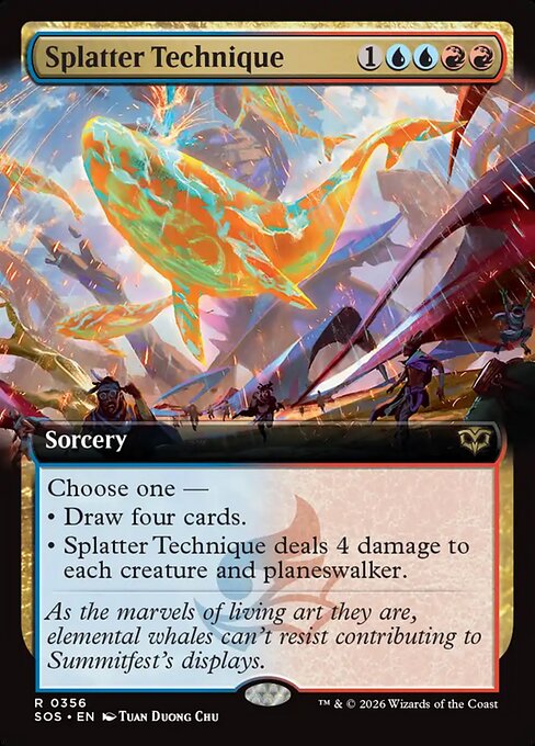 Splatter Technique (Extended Art) - Secrets of Strixhaven - R - 356