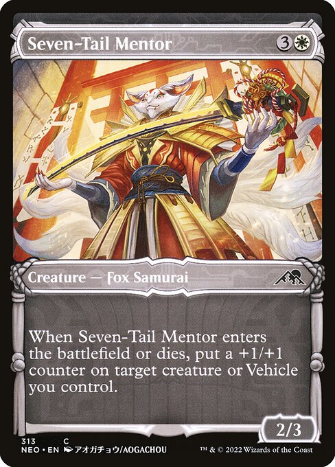Seven-Tail Mentor (Showcase) - Kamigawa: Neon Dynasty - C - 313
