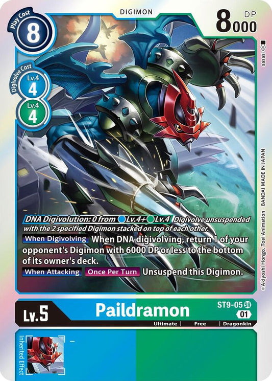 Paildramon - Starter Deck 09: Ultimate Ancient Dragon - Super Rare - ST9-05 SR