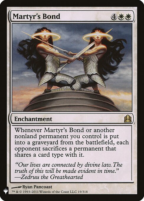 Martyr's Bond - The List Reprints - R - 19/318