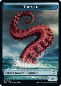 Tentacle // Clue Double-Sided Token - Commander: Streets of New Capenna - T - 13 // 34