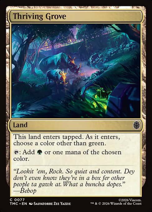 Thriving Grove (Surge Foil) - Commander: Teenage Mutant Ninja Turtles - C - 77