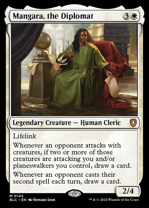 Mangara, the Diplomat - Commander: Bloomburrow - M - 145