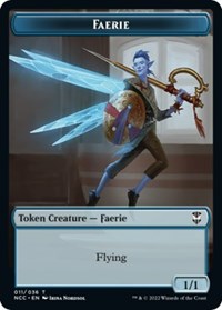 Faerie // Rogue Double-Sided Token - Commander: Streets of New Capenna - T - 11 // 7