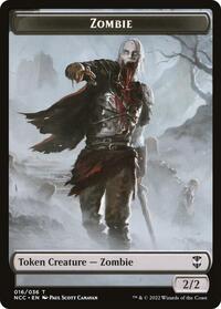 Zombie // Drake Double-Sided Token - Commander: Streets of New Capenna - T - 16 // 10