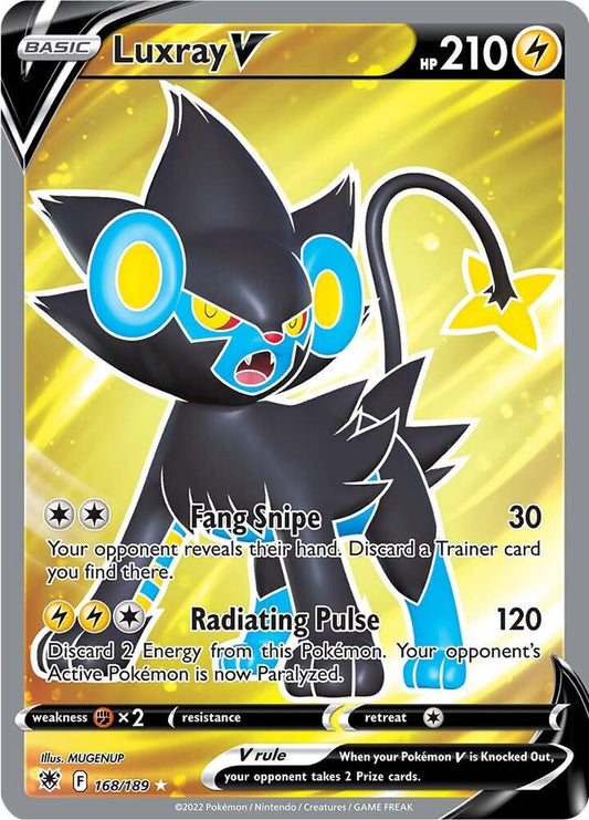 Luxray V (Full Art) - SWSH10: Astral Radiance - Ultra Rare - 168/189