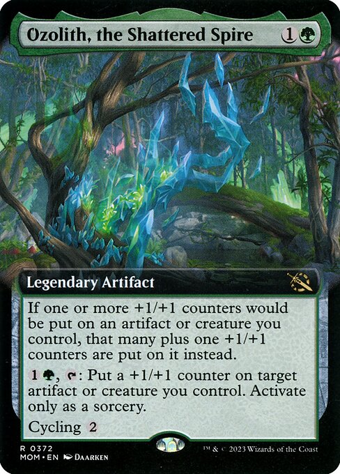 Ozolith, the Shattered Spire (Extended Art) - March of the Machine - R - 372