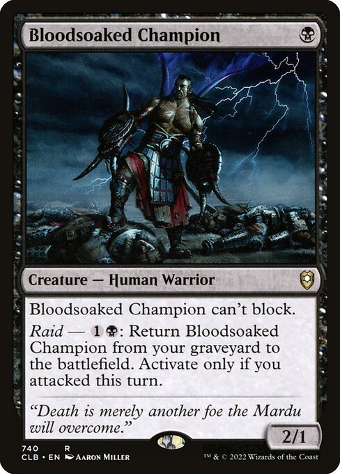 Bloodsoaked Champion - Commander Legends: Battle for Baldur's Gate - R - 740