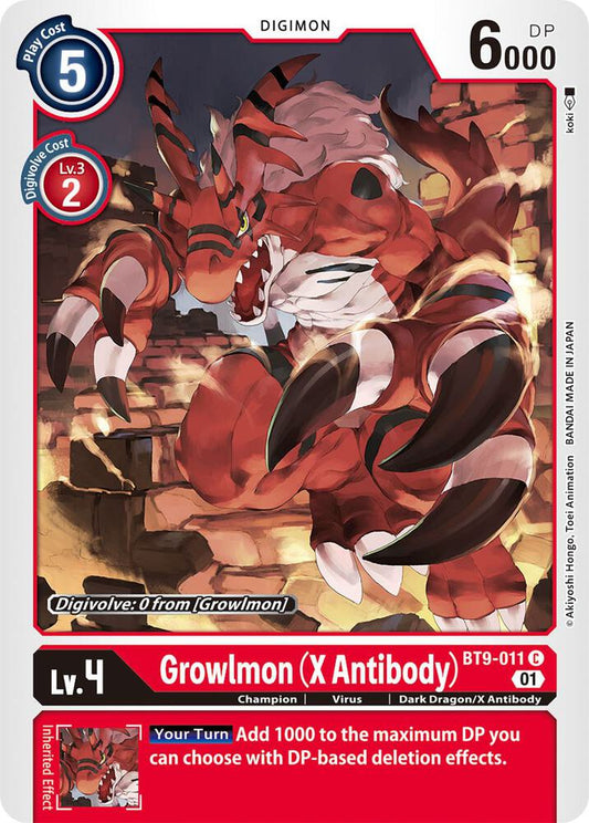 Growlmon (X Antibody) - X Record - Common - BT9-011 C