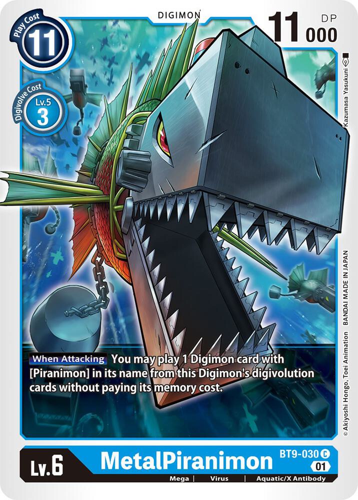 MetalPiranimon - X Record - Common - BT9-030 C