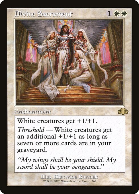Divine Sacrament (Retro Frame) - Dominaria Remastered - R - 262