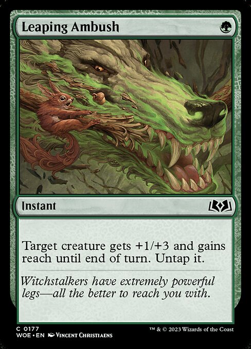 Leaping Ambush - Wilds of Eldraine - C - 177