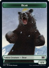 Bear // Spirit (008) Double-Sided Token - Double Masters 2022 - T - 14 // 8