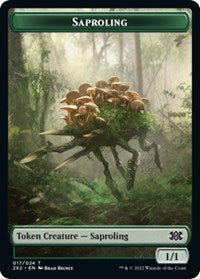 Saproling // Vampire Double-Sided Token - Double Masters 2022 - T - 17 // 9