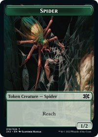 Spider // Knight Double-Sided Token - Double Masters 2022 - T - 18 // 5