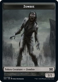 Zombie // Knight Double-Sided Token - Double Masters 2022 - T - 12 // 5