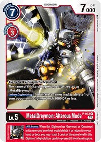 MetalGreymon: Alterous Mode - Digimon Promotion Cards - Promo - P-072 P