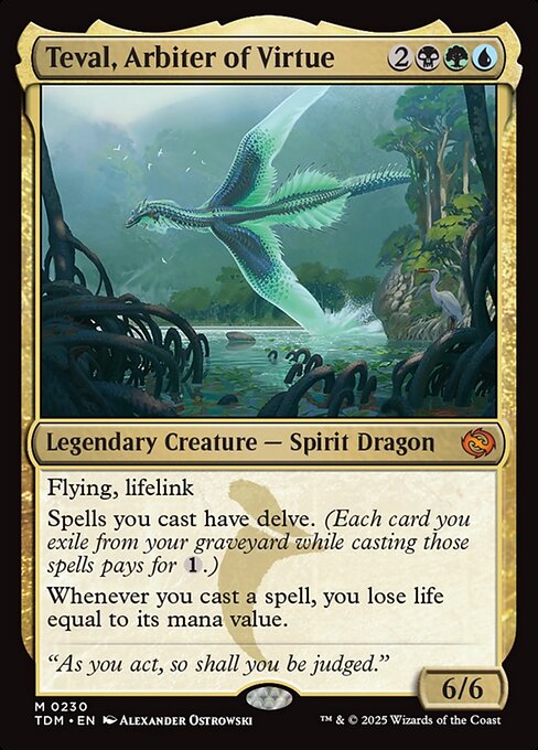 Teval, Arbiter of Virtue - Promo Pack: Tarkir: Dragonstorm - M - 230