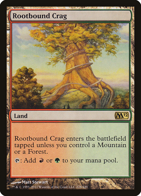 Rootbound Crag - Magic 2012 (M12) - R - 228