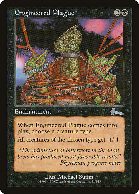 Engineered Plague - Urza's Legacy - U - 51