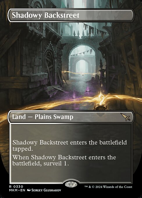 Shadowy Backstreet (Borderless) - Murders at Karlov Manor - R - 330