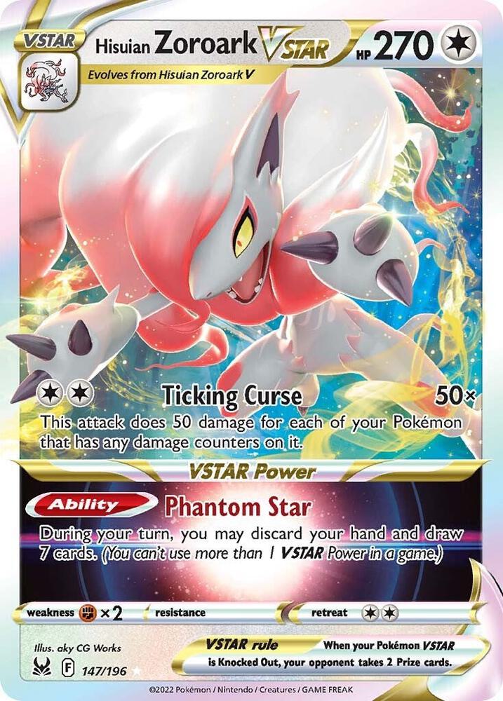 Hisuian Zoroark VSTAR - SWSH11: Lost Origin - Ultra Rare - 147/196