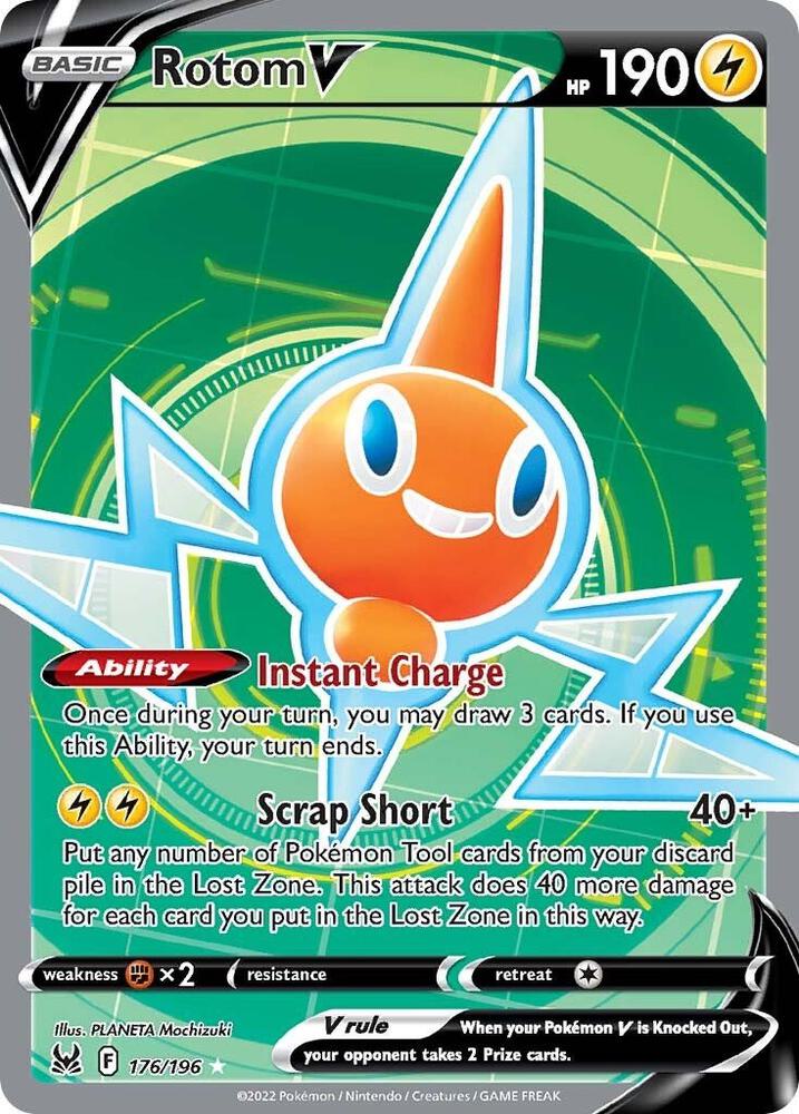 Rotom V (Full Art) - SWSH11: Lost Origin - Ultra Rare - 176/196