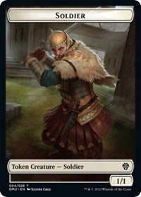 Soldier // Ornithopter Double-Sided Token - Dominaria United - T - 4 // 22