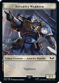 Astartes Warrior (001) // Clue Double-Sided Token - Universes Beyond: Warhammer 40,000 - T - 1 // 21