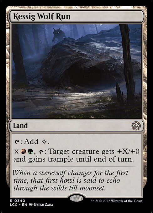 Kessig Wolf Run - Commander: The Lost Caverns of Ixalan - R - 340