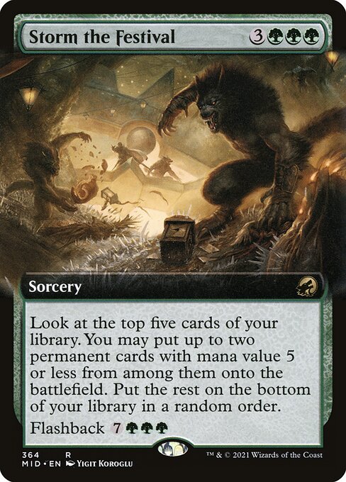Storm the Festival (Extended Art) - Innistrad: Midnight Hunt - R - 364