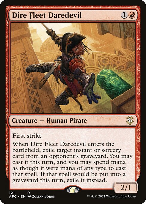 Dire Fleet Daredevil - Commander: Adventures in the Forgotten Realms - R - 121