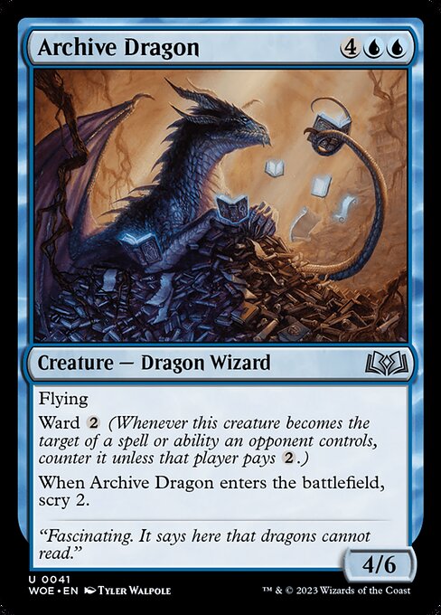 Archive Dragon - Wilds of Eldraine - U - 41